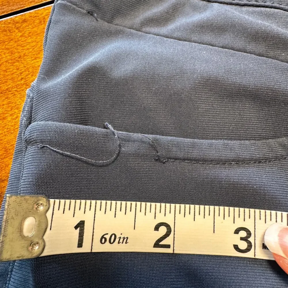 All In Motion Men’s 30x30 Navy Performance Pants Zippered Coin Pocket